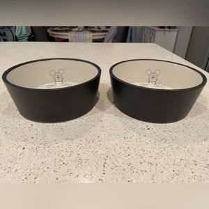Pottery Barn Mickey Mouse Dog Bowls (no stand)